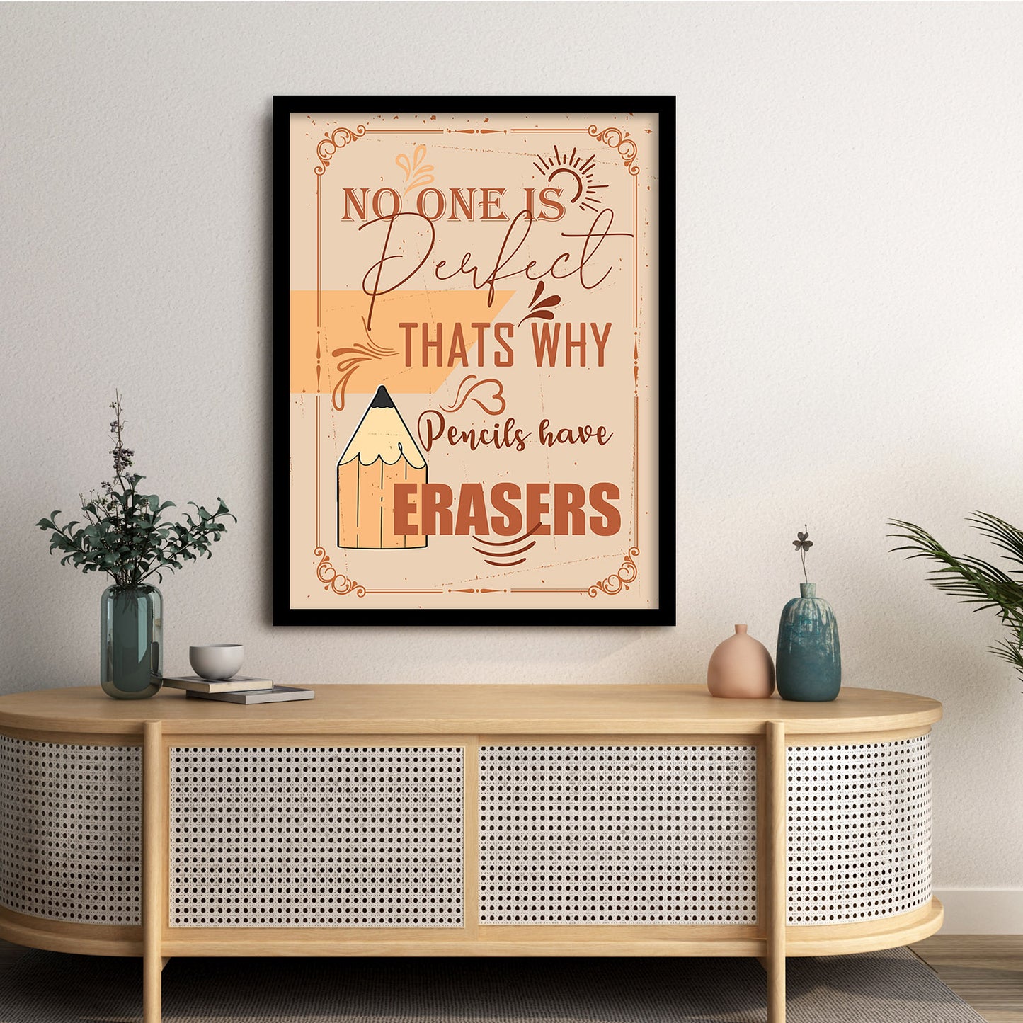 Motivational Quotes Poster with Frame