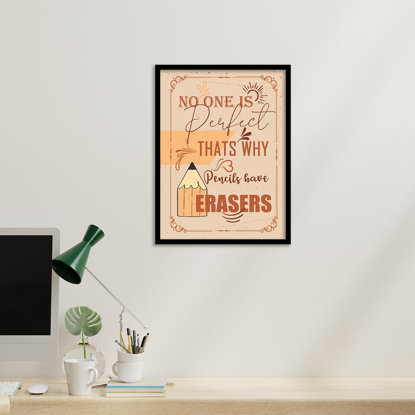 Motivational Quotes Poster with Frame