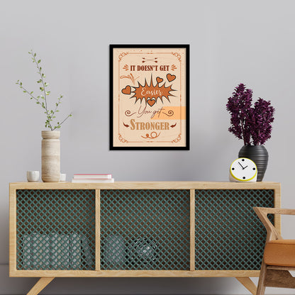 Motivational Quotes Poster with Frame for Home and Office Wall Decoration