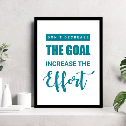 Motivational Quotes Poster with Frame for Home and Office Wall Decor