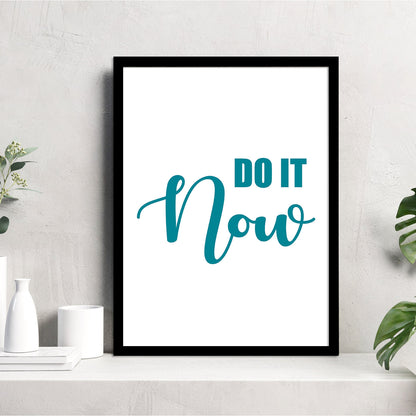 Motivational Quotes Poster with Frame for Home and Office Wall Decor