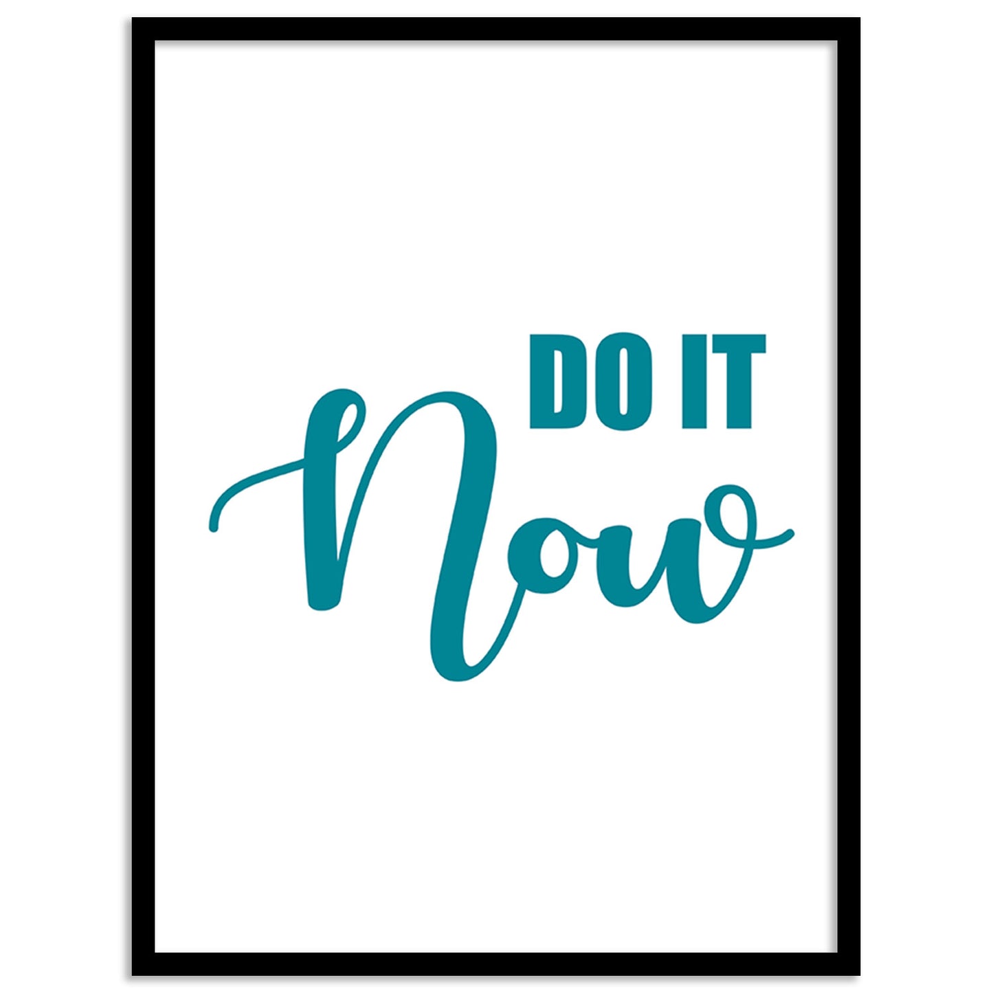 Motivational Quotes Poster with Frame for Home and Office Wall Decor