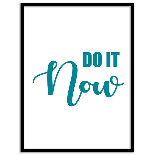 Motivational Quotes Poster with Frame for Home and Office Wall Decor