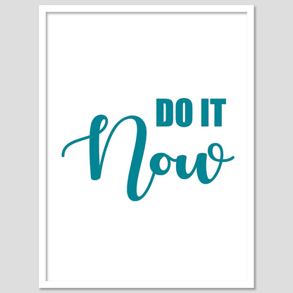 Motivational Quotes Poster with Frame for Home and Office Wall Decor