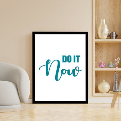 Motivational Quotes Poster with Frame for Home and Office Wall Decor