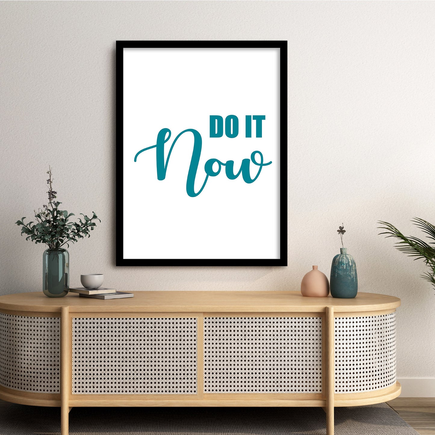 Motivational Quotes Poster with Frame for Home and Office Wall Decor