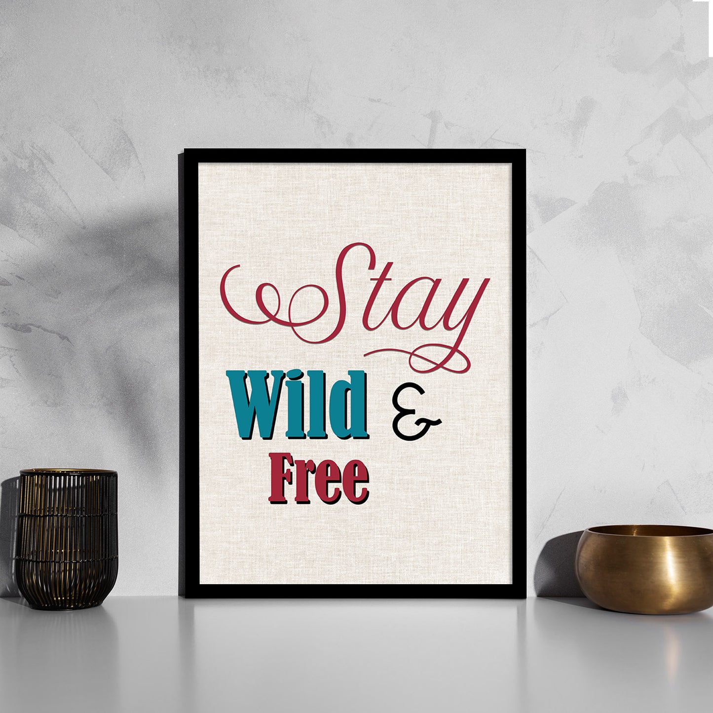 Motivational Quotes Poster with Frame for Home and Office Wall Decor