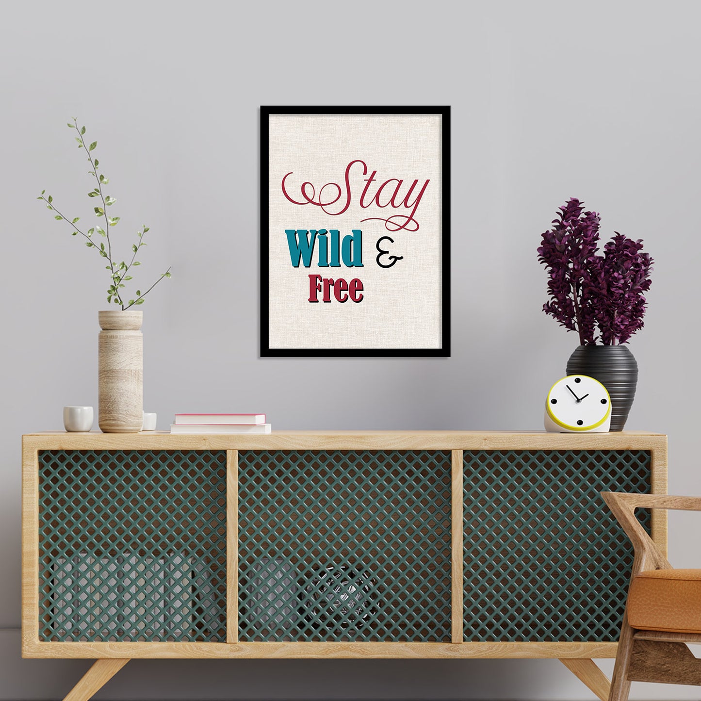 Motivational Quotes Poster with Frame for Home and Office Wall Decor