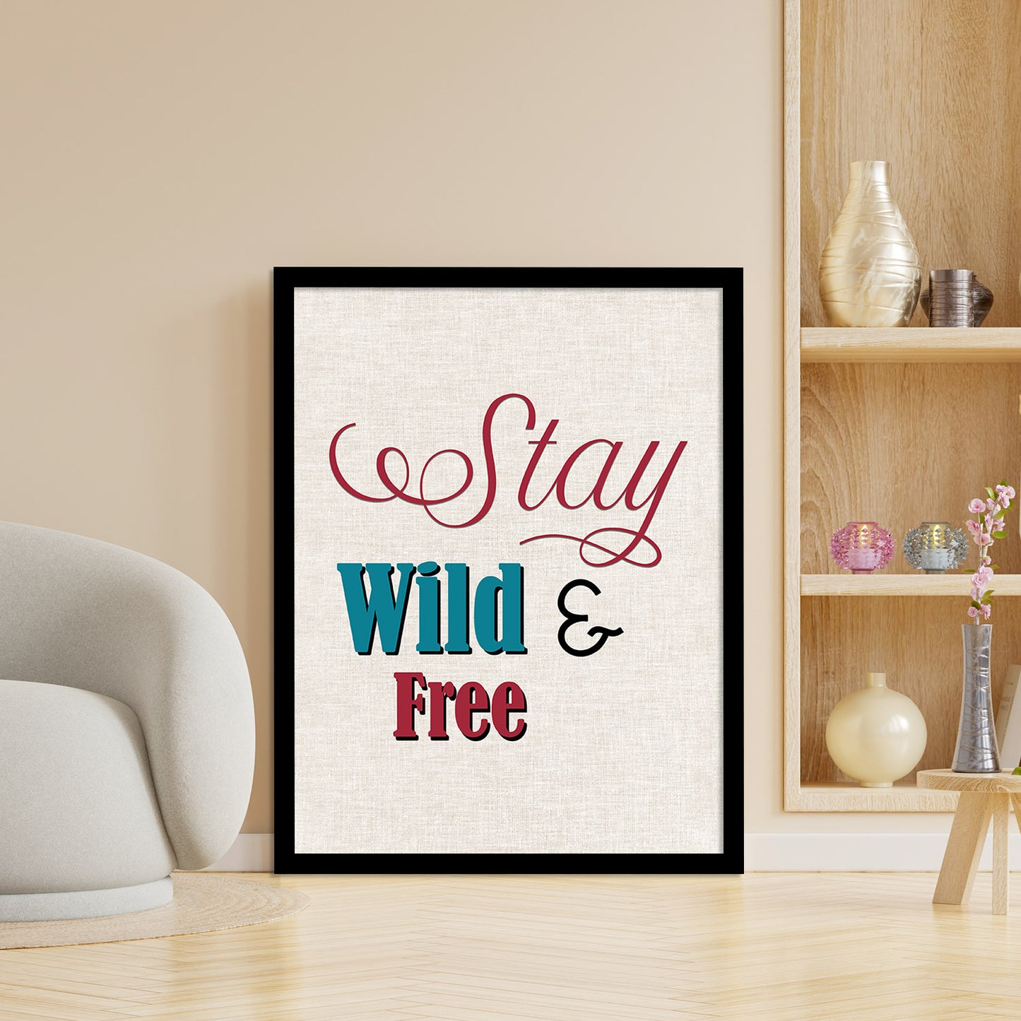 Motivational Quotes Poster with Frame for Home and Office Wall Decor