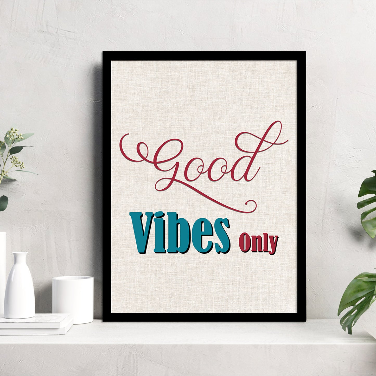 Motivational Quotes Poster with Frame for Home and Office Wall Decor