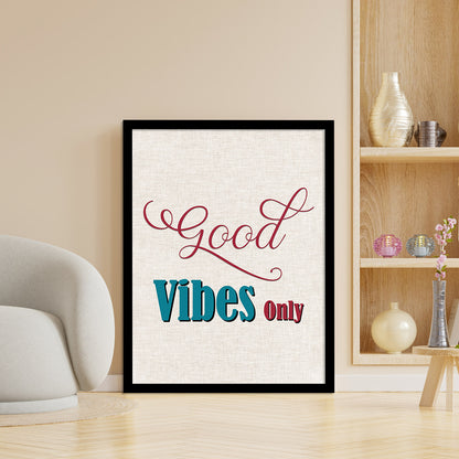 Motivational Quotes Poster with Frame for Home and Office Wall Decor