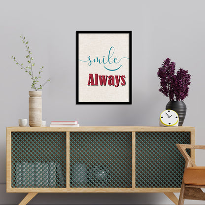 Motivational Quotes Poster with Frame for Home and Office Wall Decor