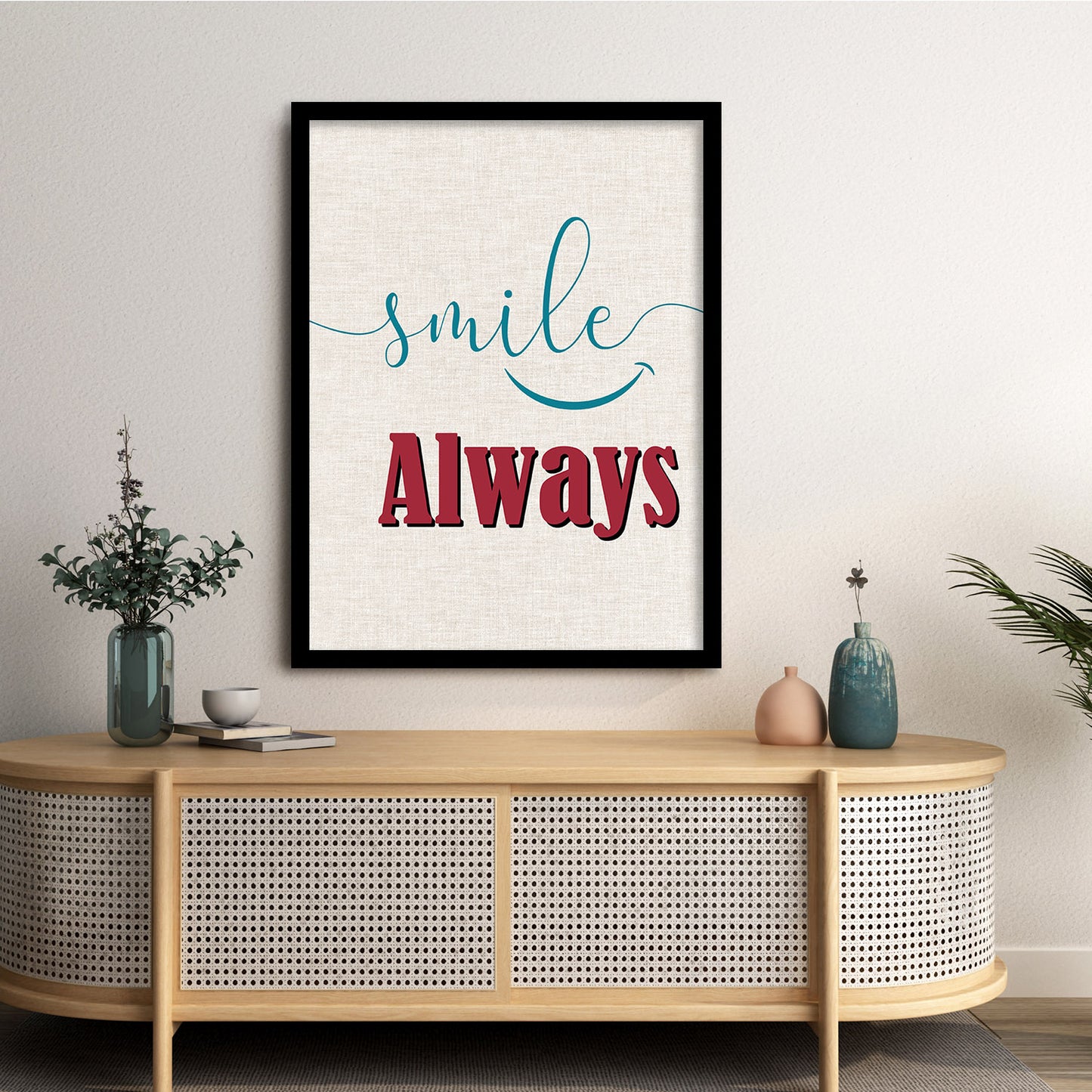 Motivational Quotes Poster with Frame for Home and Office Wall Decor