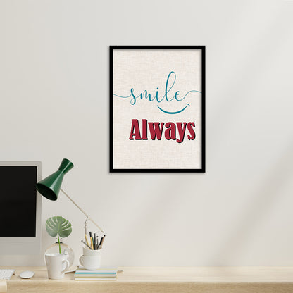 Motivational Quotes Poster with Frame for Home and Office Wall Decor