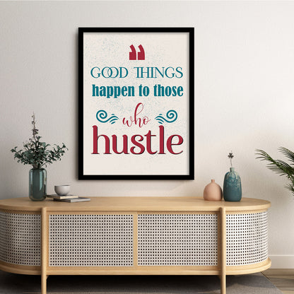 Motivational Quotes Poster with Frame for Home and Office Wall Decor