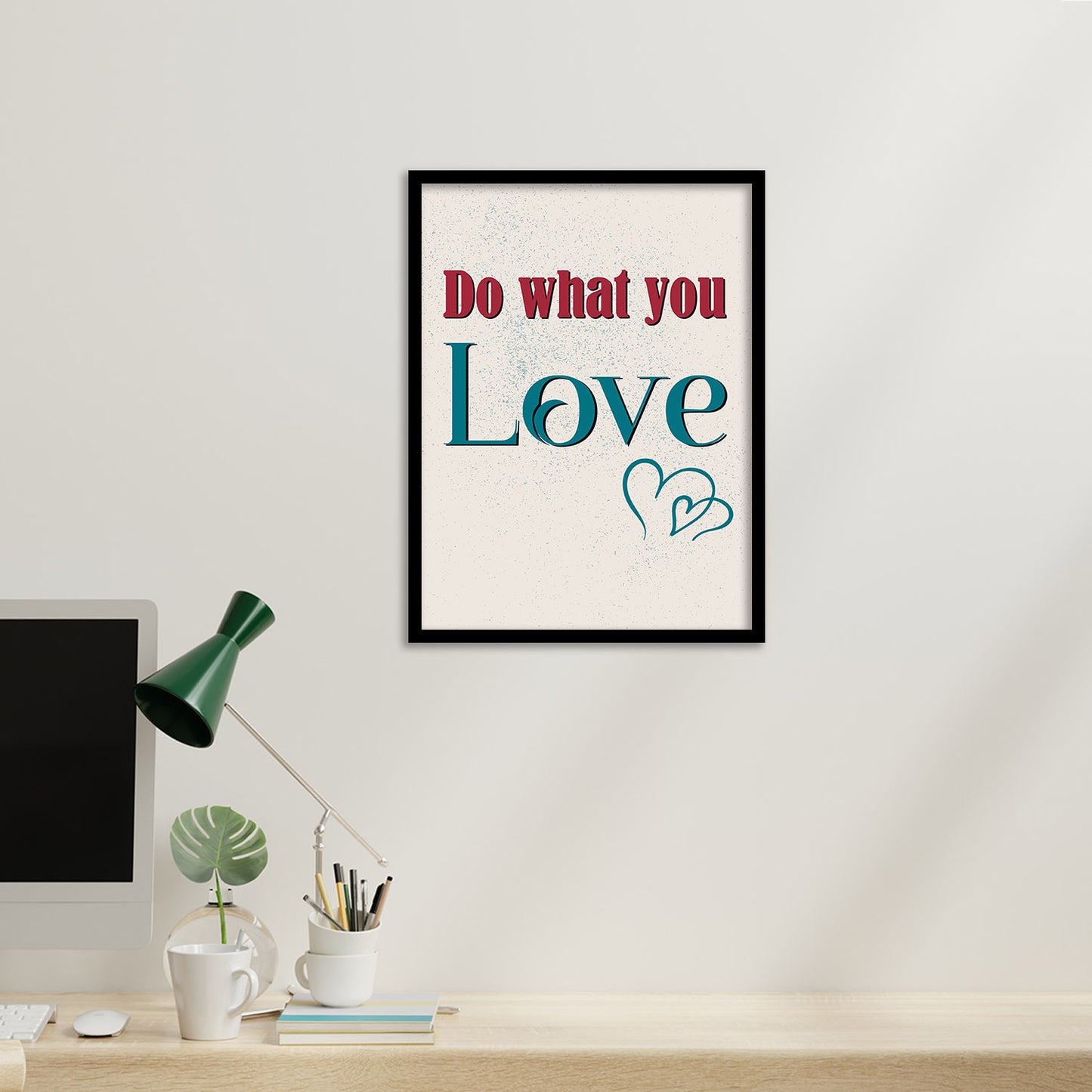 Motivational Quotes Poster with Frame for Home and Office Wall Decor