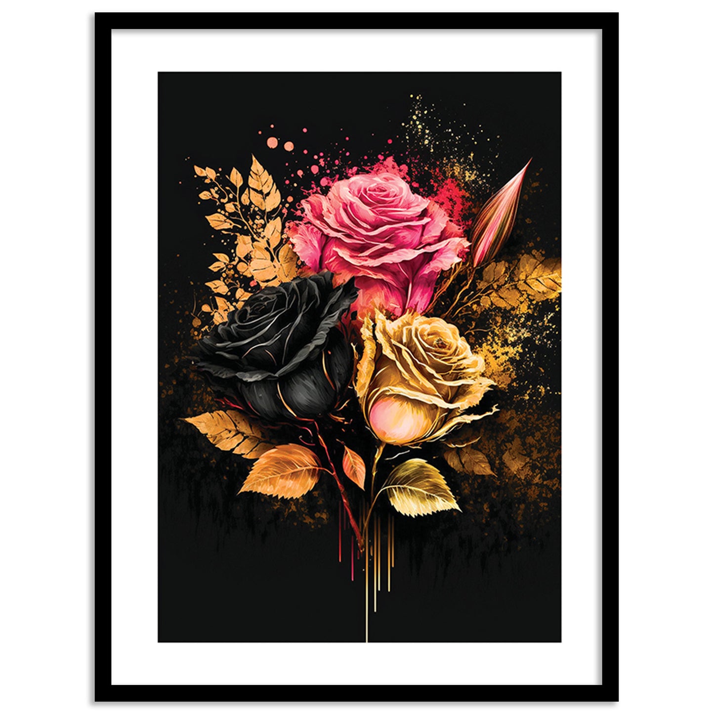 Framed Floral Masterpieces for Contemporary Wall Decor