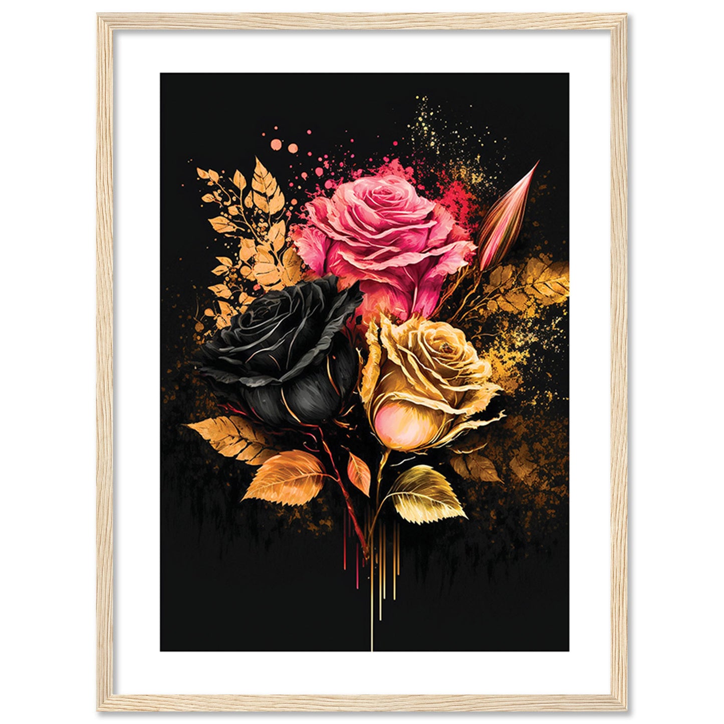 Framed Floral Masterpieces for Contemporary Wall Decor