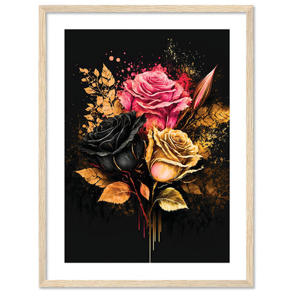 Framed Floral Masterpieces for Contemporary Wall Decor