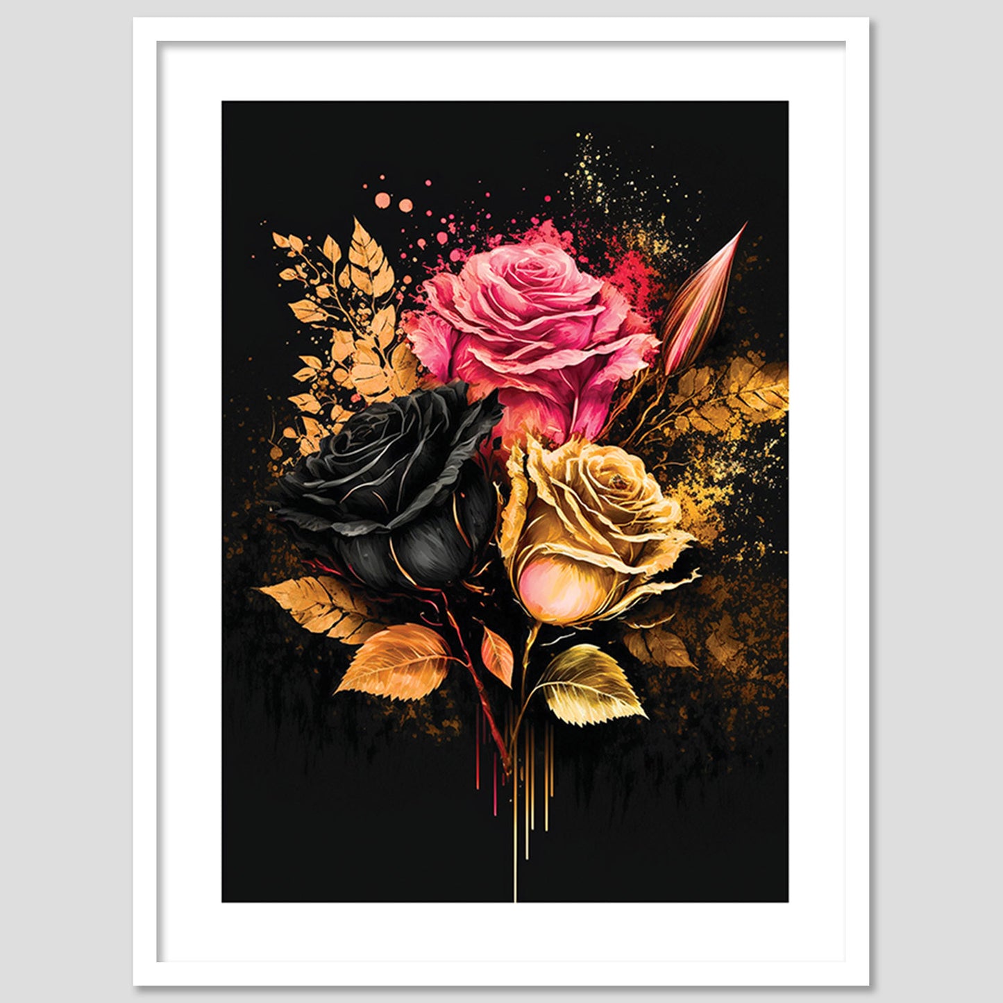 Framed Floral Masterpieces for Contemporary Wall Decor