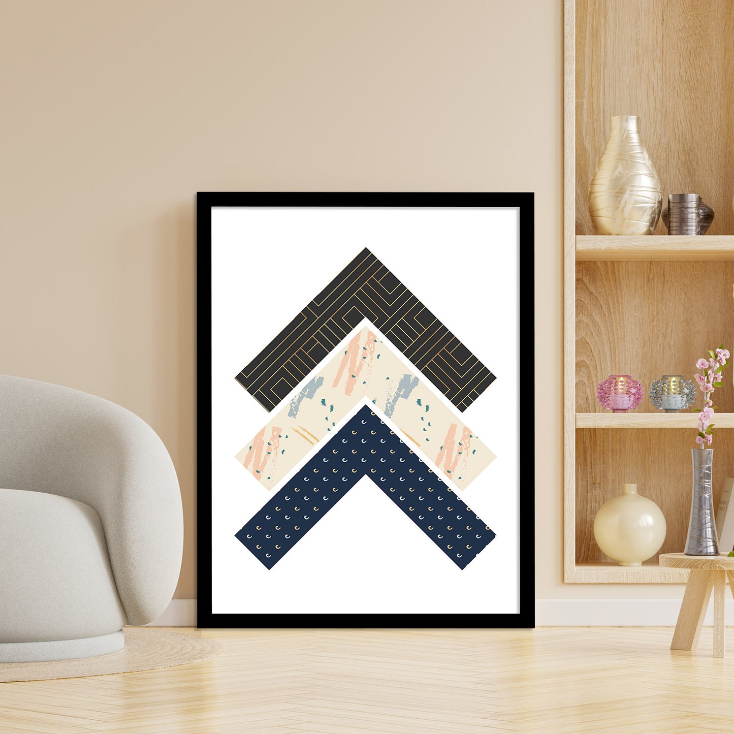 Geometric Wall paintings For Wall Decor Hanging Frames