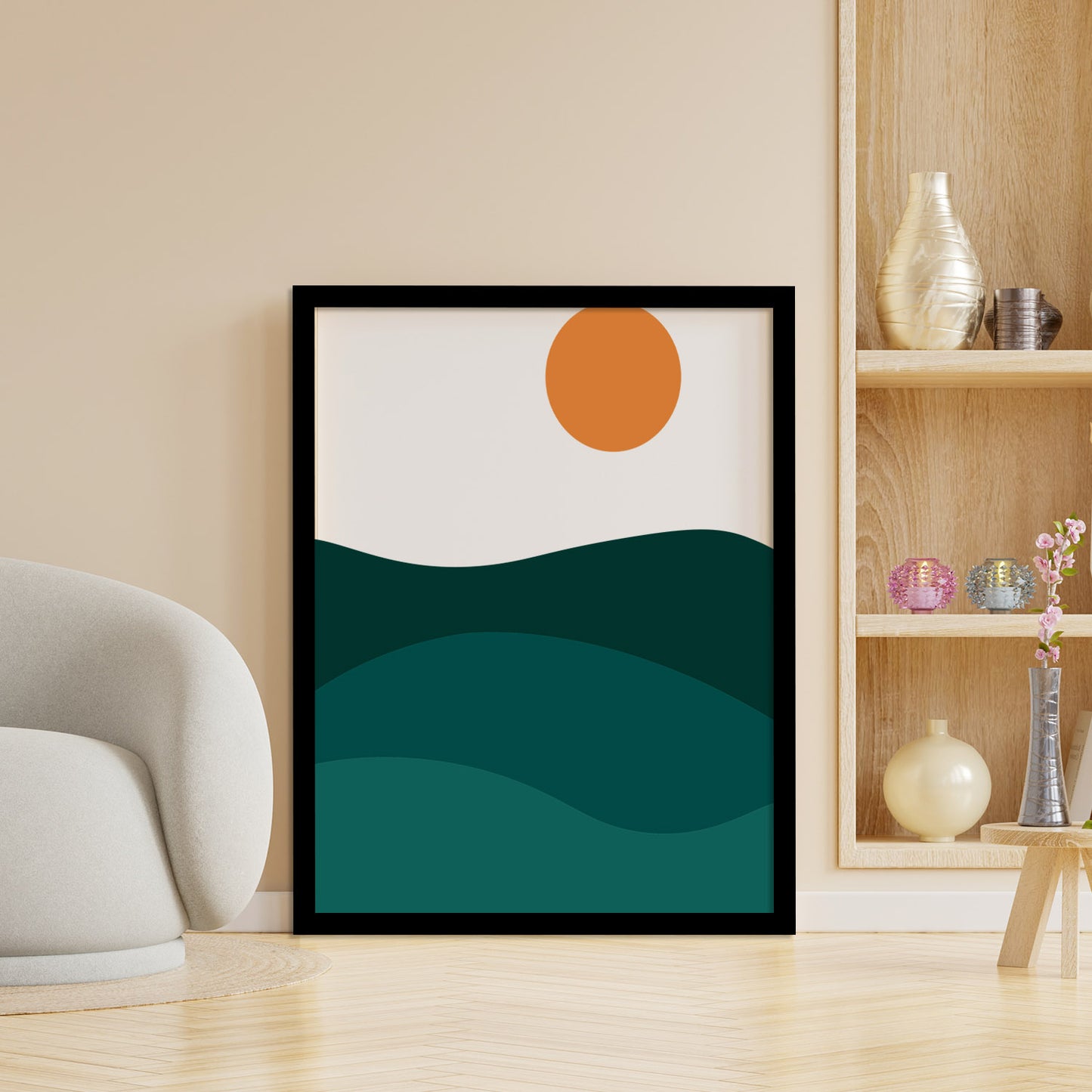 Sophisticated Minimal Art Frames for Living Room Decor