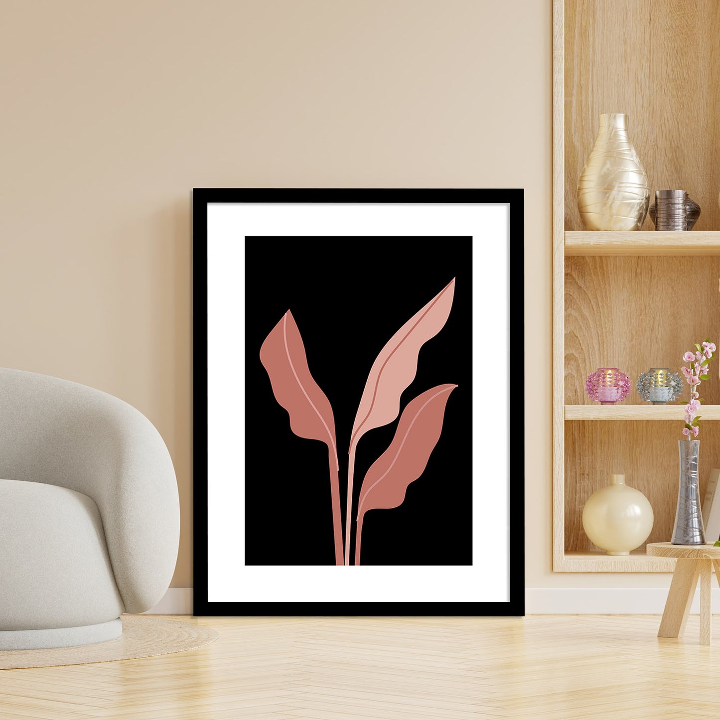 Sophisticated Minimal Art Frames for Living Room Decor