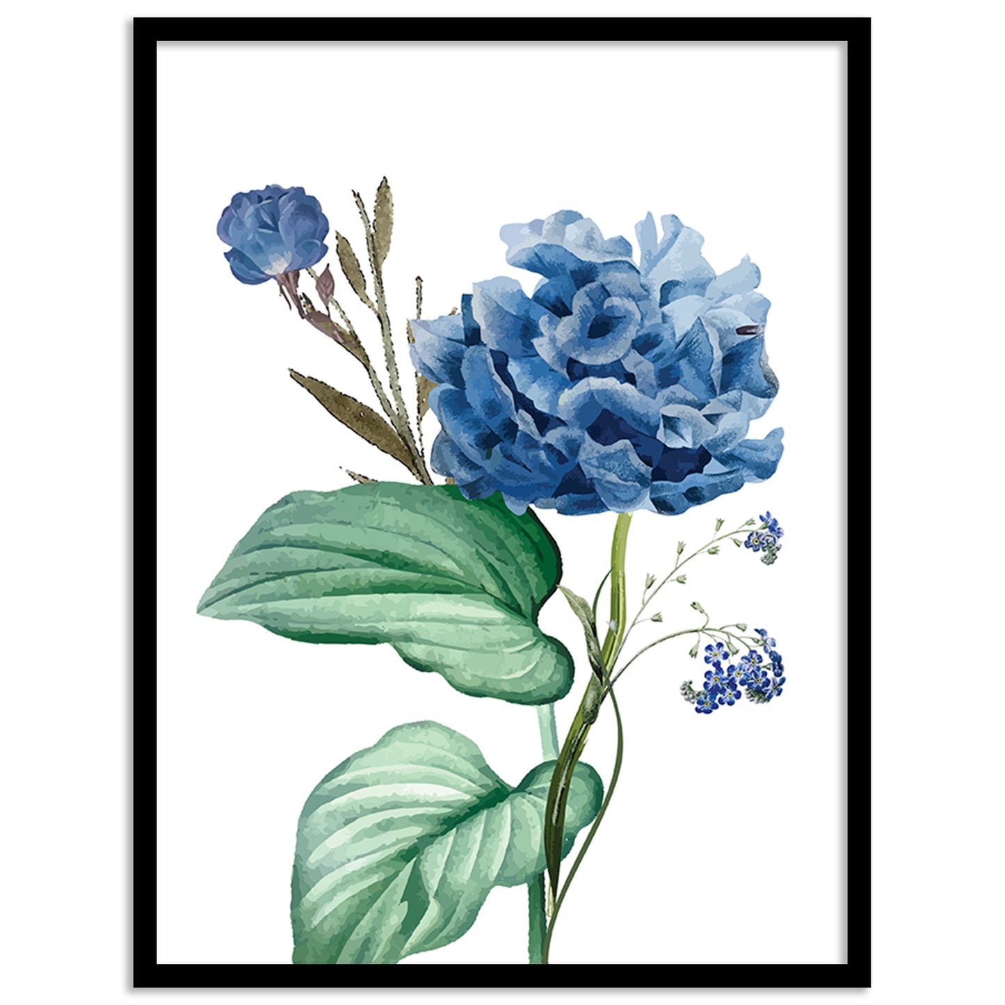 Vibrant Floral Framed Art for Home and Office Wall Decor