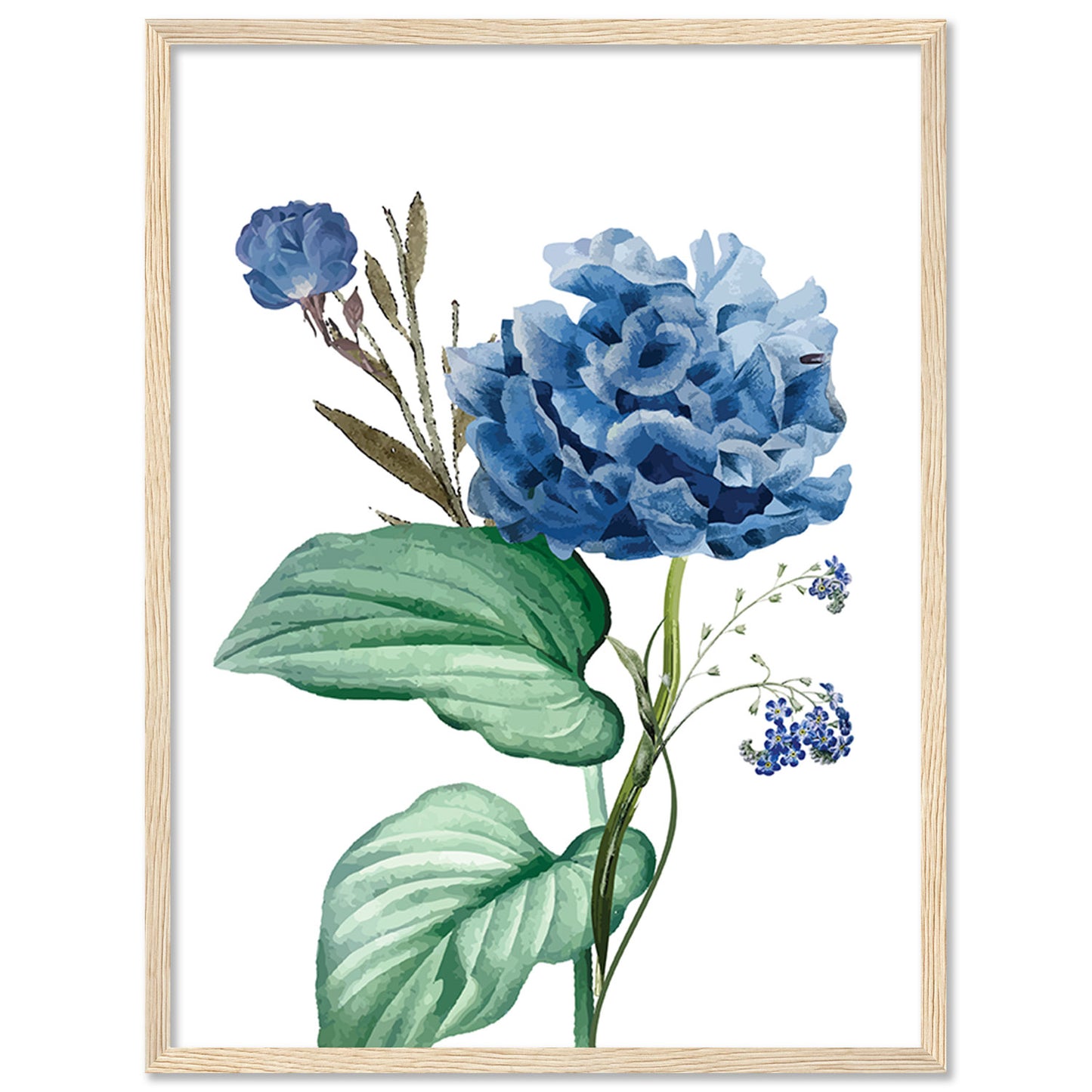 Vibrant Floral Framed Art for Home and Office Wall Decor