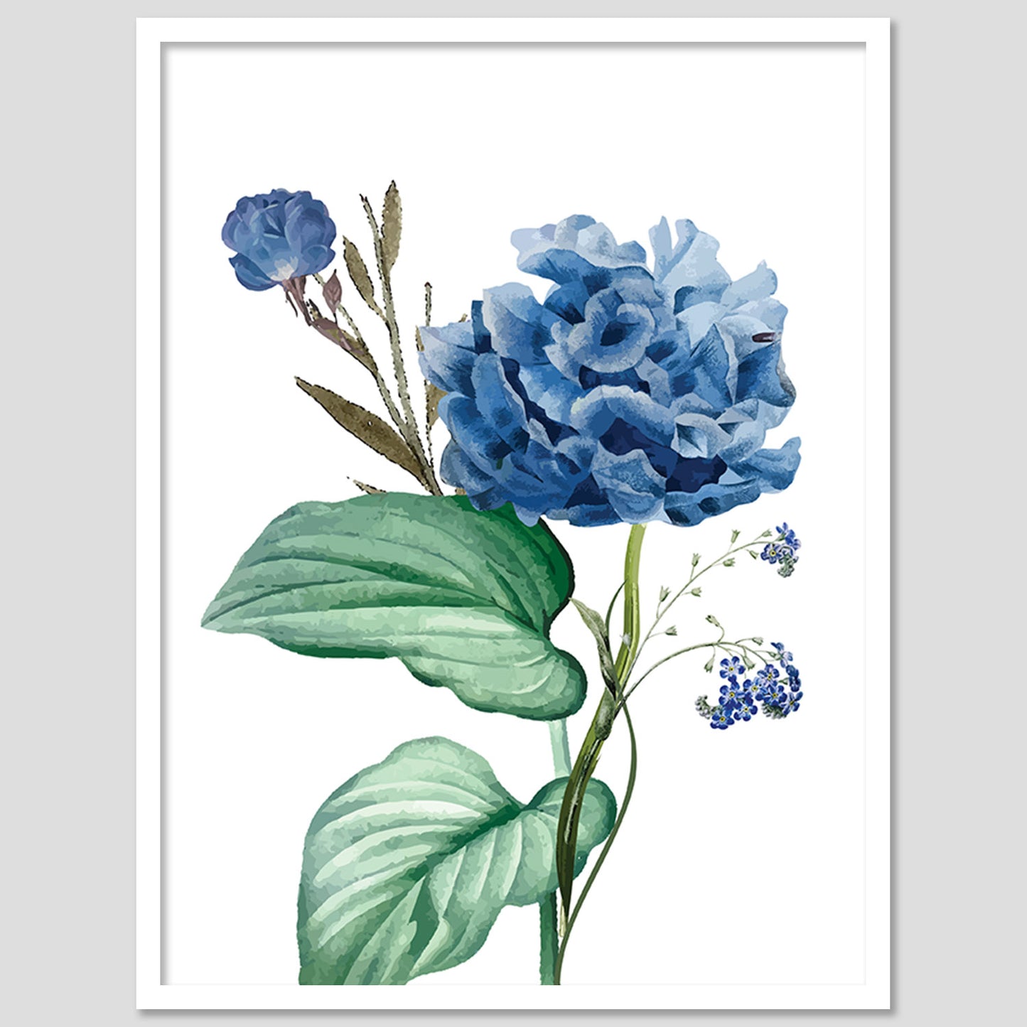 Vibrant Floral Framed Art for Home and Office Wall Decor