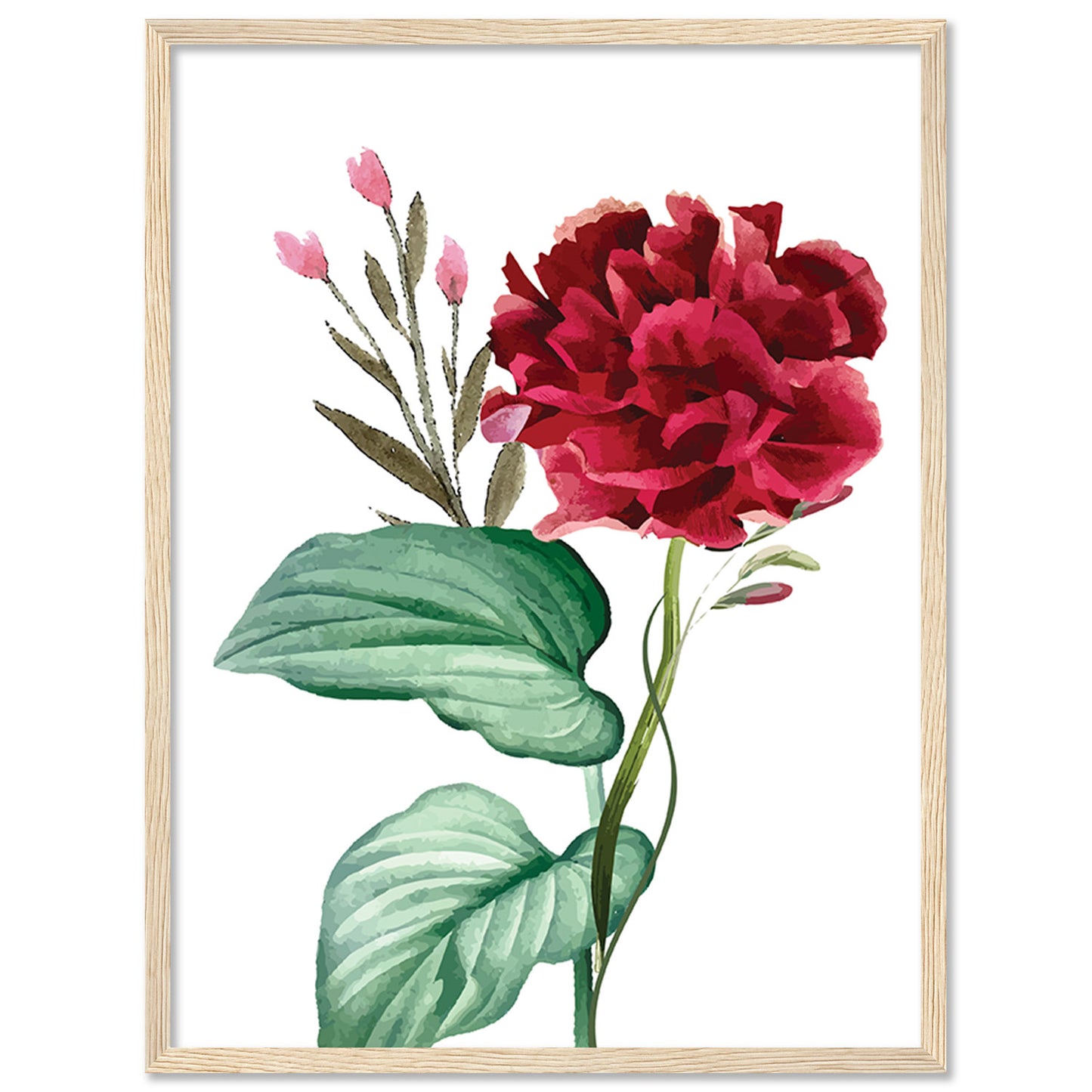 Vibrant Floral Framed Art for Home and Office Wall Decor