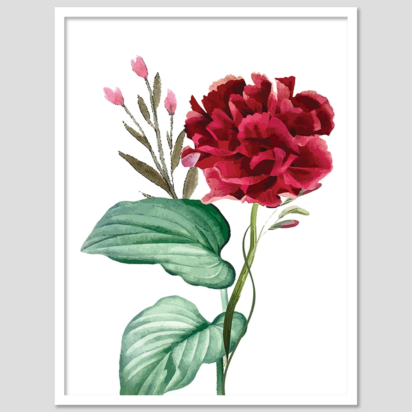 Vibrant Floral Framed Art for Home and Office Wall Decor