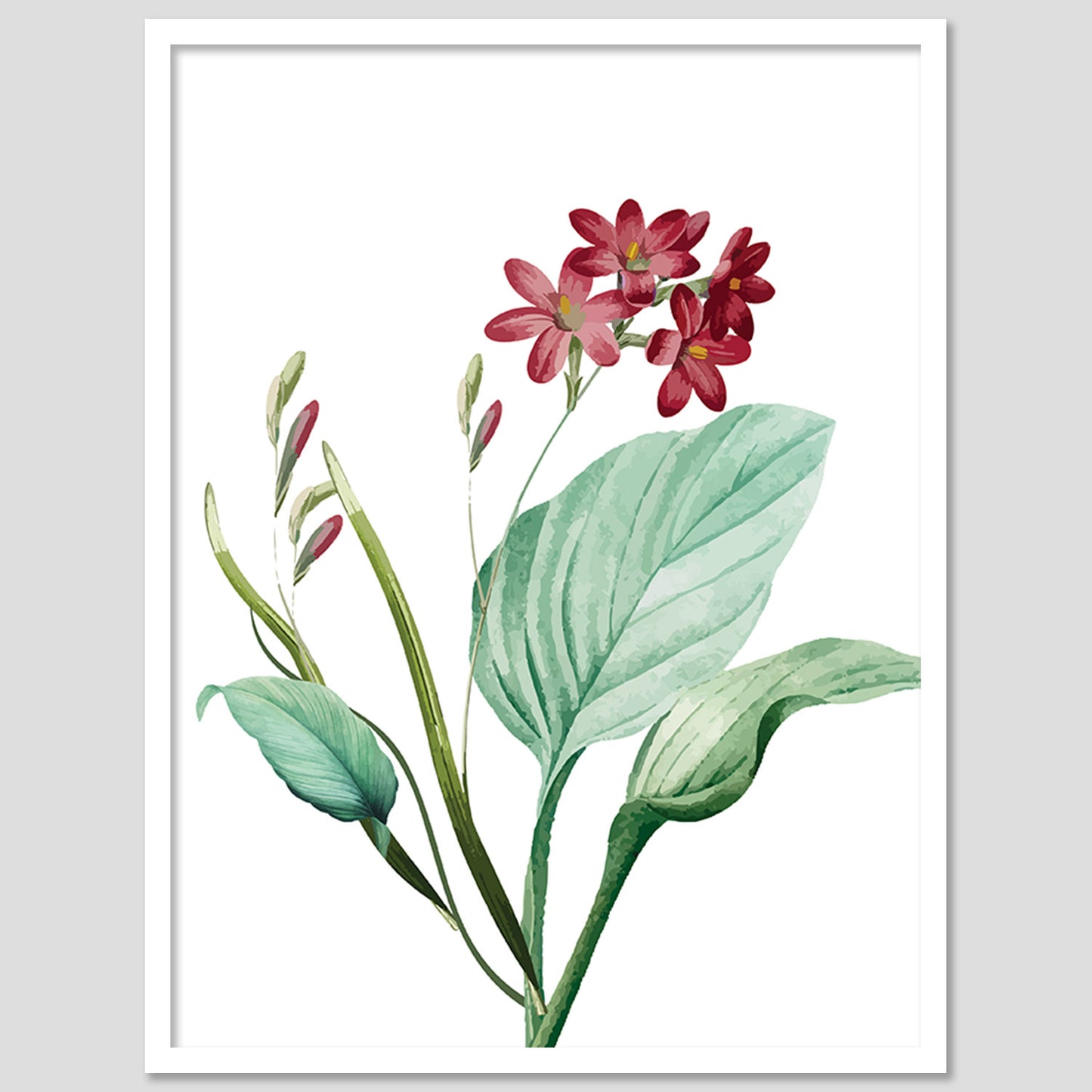 Vibrant Floral Framed Art for Home and Office Wall Decor