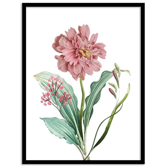 Vibrant Floral Framed Art for Home and Office Wall Decor