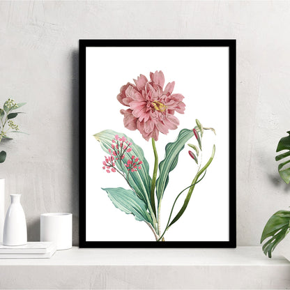 Vibrant Floral Framed Art for Home and Office Wall Decor