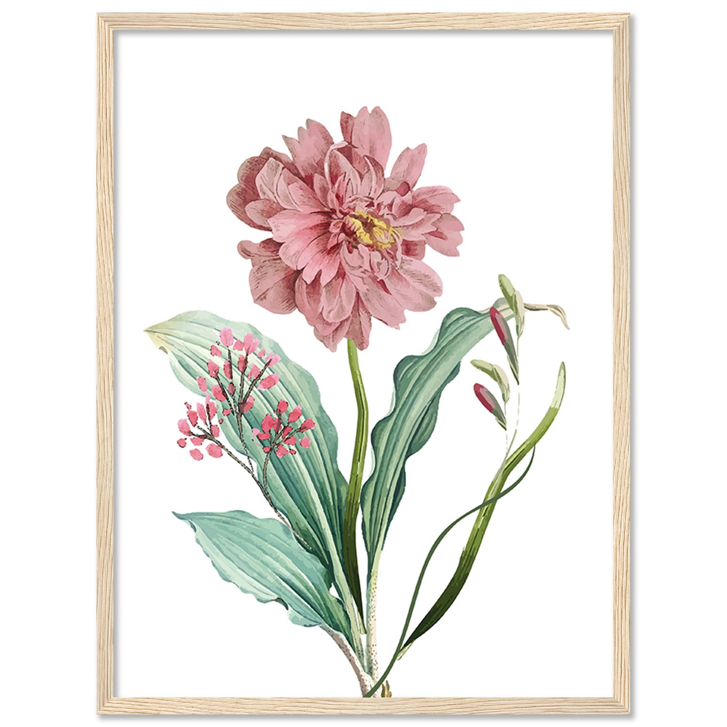 Vibrant Floral Framed Art for Home and Office Wall Decor