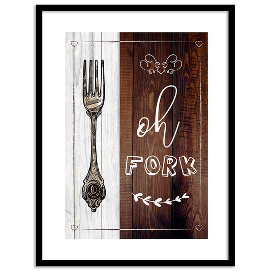 Elegant Framed Art Posters for Kitchen & Dining Room