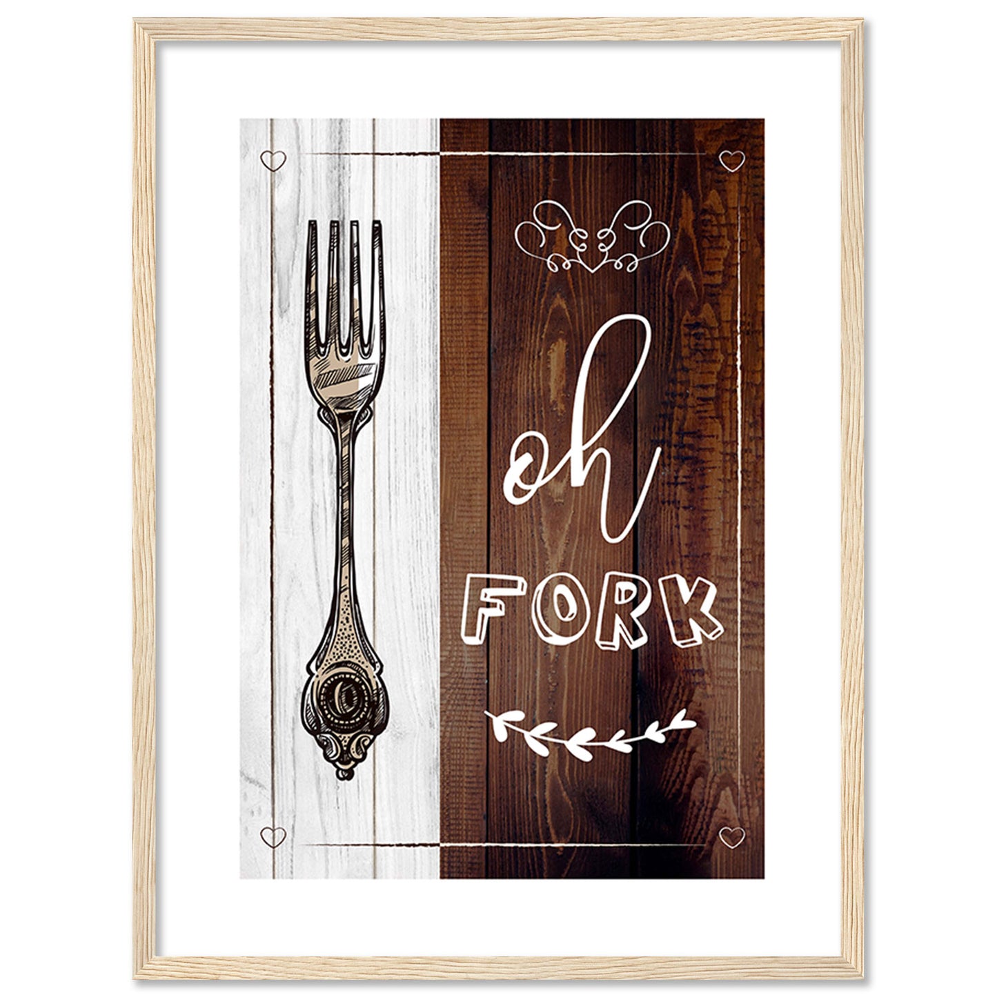 Elegant Framed Art Posters for Kitchen & Dining Room