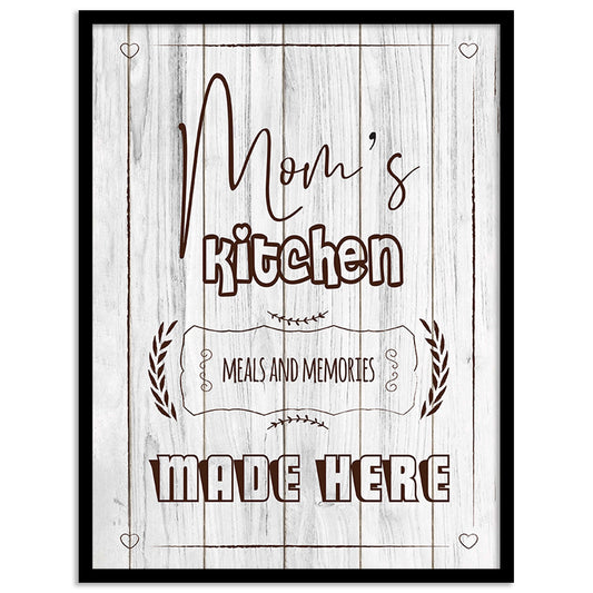 Elegant Framed Art Posters for Kitchen & Dining Room