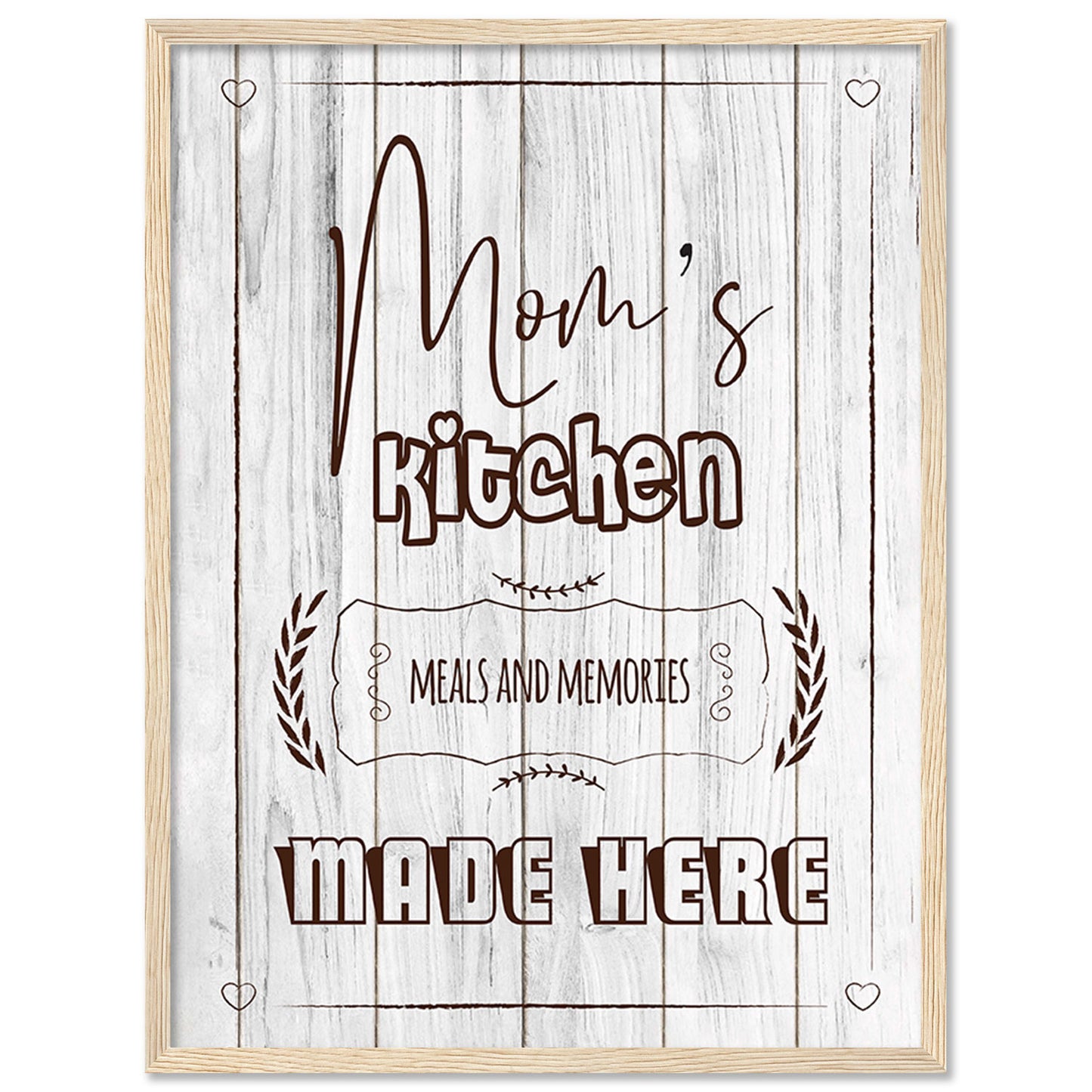 Elegant Framed Art Posters for Kitchen & Dining Room