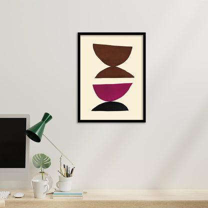 Contemporary Minimal Wall Art with Frame