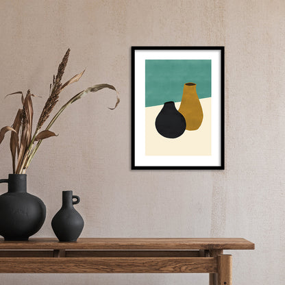 Contemporary Minimal Wall Art with Frame