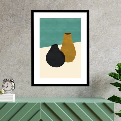 Contemporary Minimal Wall Art with Frame