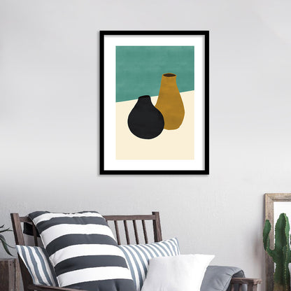 Contemporary Minimal Wall Art with Frame