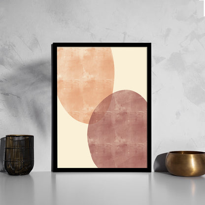 Contemporary Minimal Wall Art with Frame