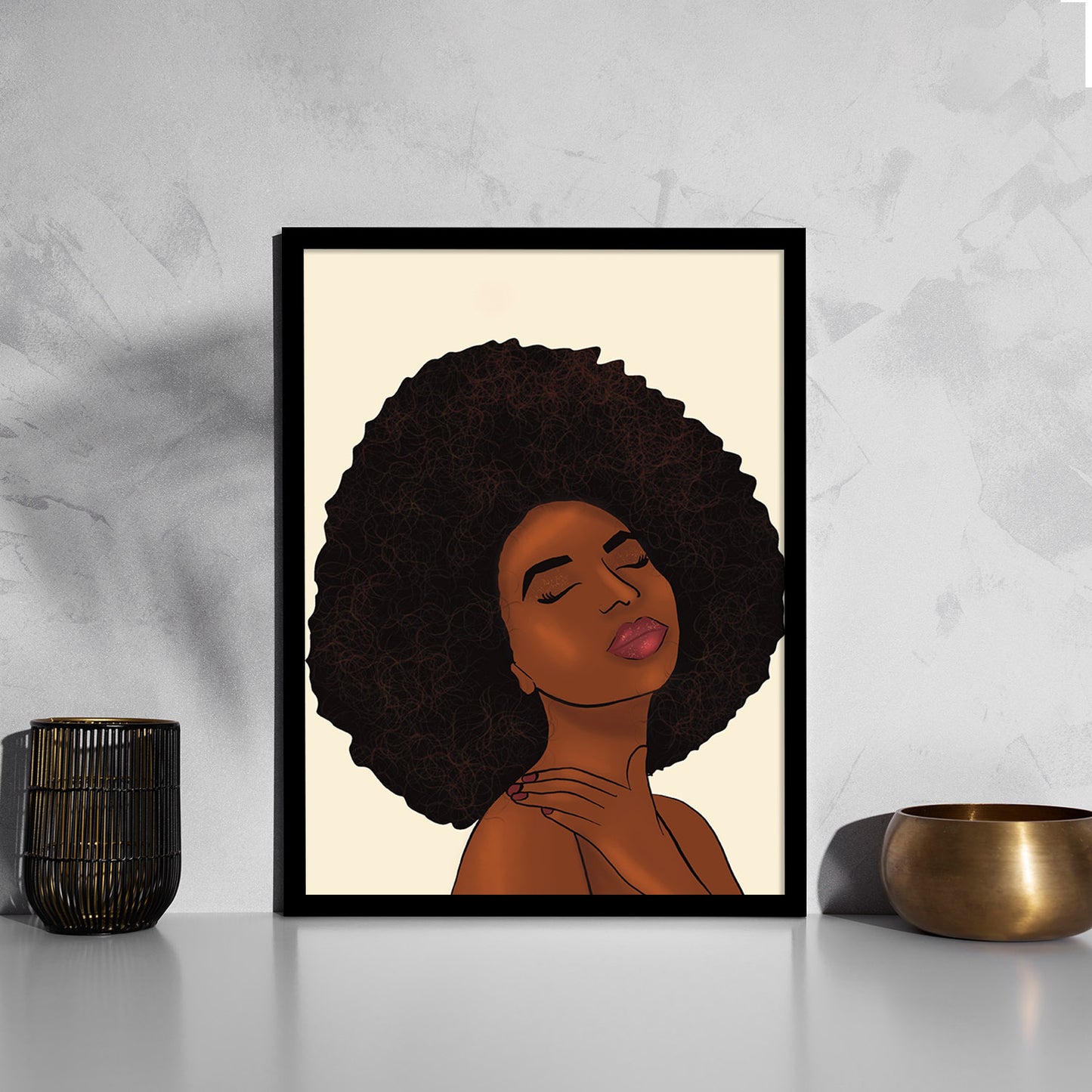 Minimalist Framed Art for Home and Office Wall Decor