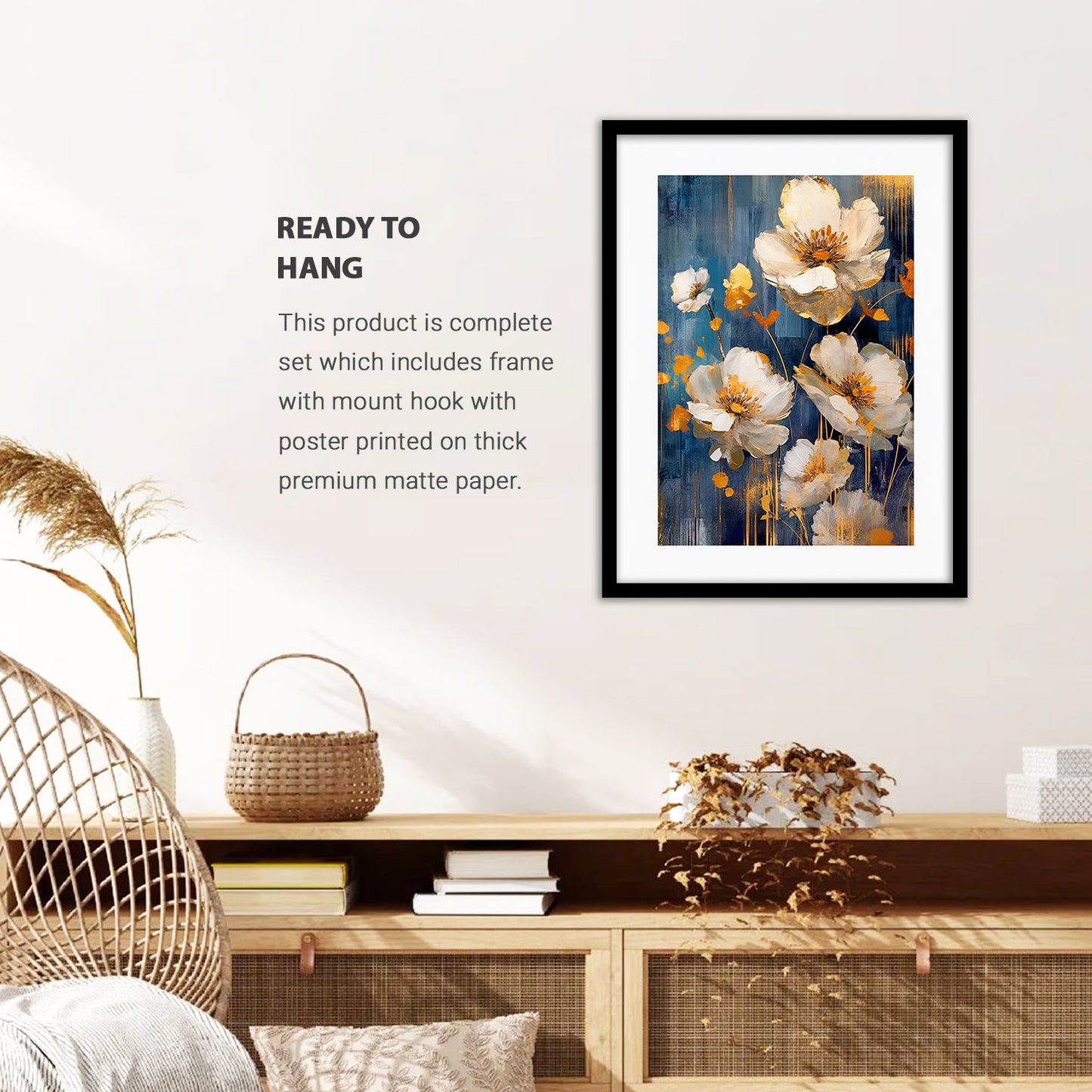 Artistic Framed Floral Posters to Revitalize Your Space