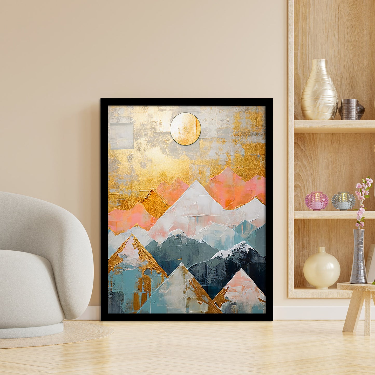 Geometric Wall paintings For Wall Decor Hanging Frames