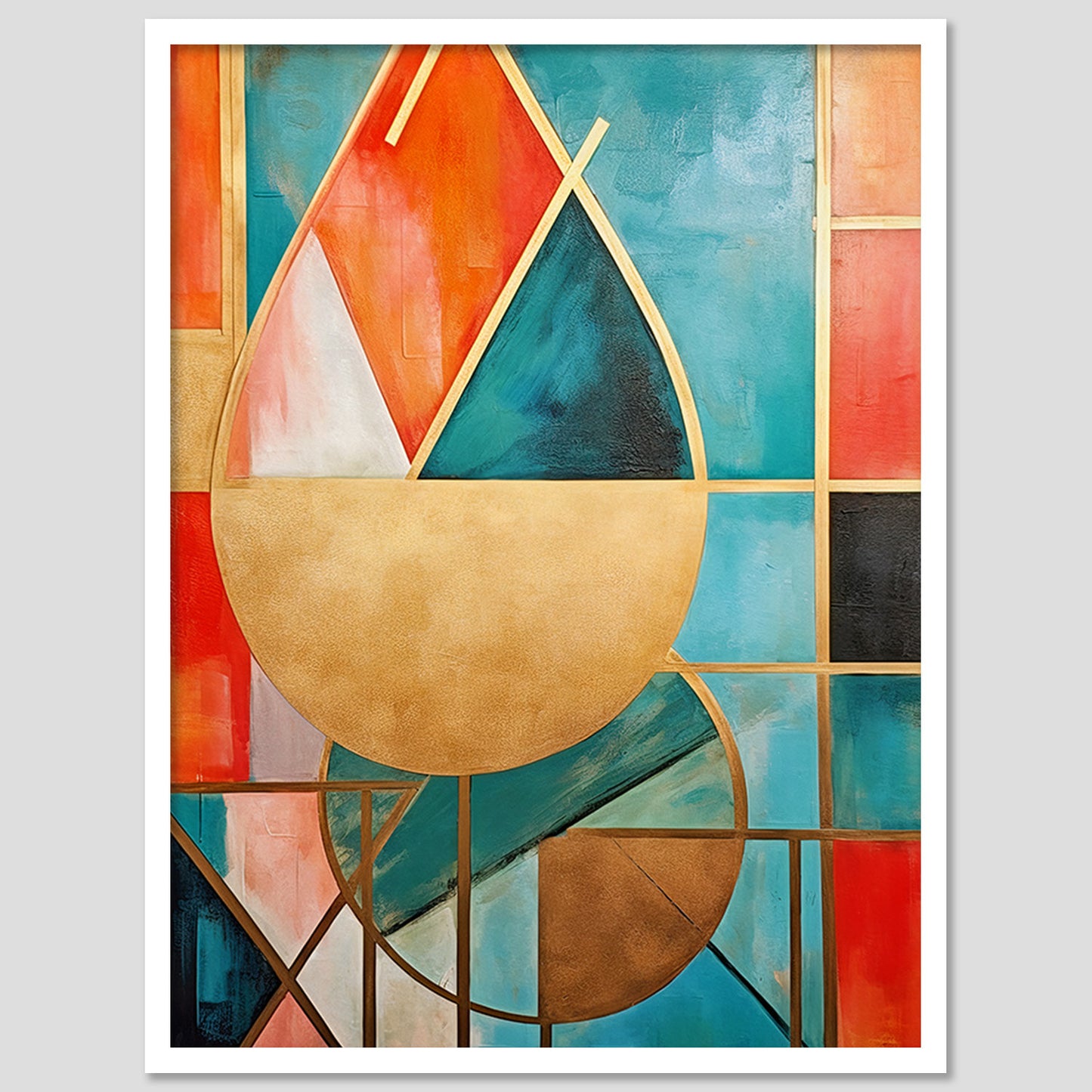 Geometric Wall paintings For Wall Decor Hanging Frames