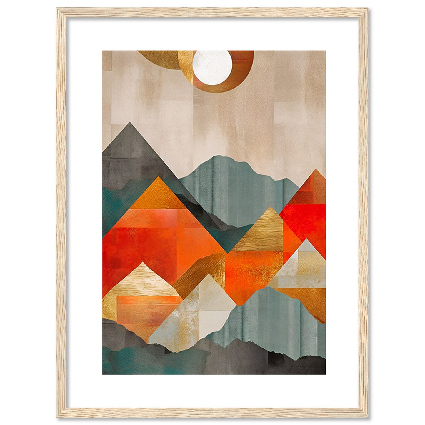 Geometric Wall paintings For Wall Decor Hanging Frames